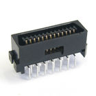 1.27 mm Proste 26 styków Złącze SCSI PBT 30% GF UL94V-0 Brąz fosforowy Złoty Flash / Sn