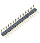 WCON Round Pin Header / 1 * 20P Ninety Degrees 2.54 Mm Pin Connector
