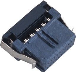 WCON 1,27 * 2,54 mm 2 * 10 pinowe złącze Idc LCP 30% GF UL94V-0 Brąz fosforowy Sel Au / Sn