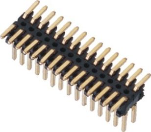 SMT LCP 0.80 * 1.20 Pin Header Black Podwójny rząd z CAP H = 1.4 Reel packing Gold flash ROHS
