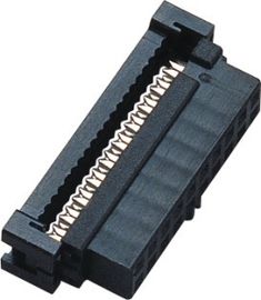 20 pin 2.00mm IDC Złącze żeńskie Złącze żeńskie z wybrzuszeniem PBT Phosphor Bronze Sel Au / Sn