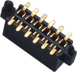 1.27mm Podwójne rzędy 180 ° SMT Pin Header Connector Kobieta z różnych Post I Metal