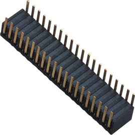 Brąz fosforowy 1.27mm 2x20 Żeński nagłówek Dwustronnie wkładka 90 ° DIP H = 3,45 ROHS