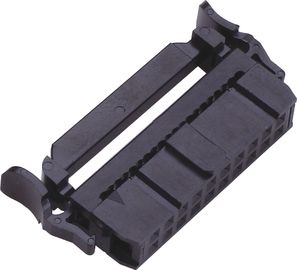Podwójne gniazdo IDC 2,54 mm Złącze z SR One Side Contact Mosiądz Sel Au / Sn 06 ~ 64P