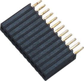 1 * 12P H = 8,5 Złącze żeńskie łącznika żeńskiego 1,27 Mm Brąz fosforowy