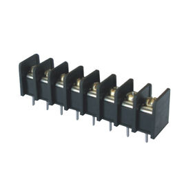 Bloki zaciskowe 7.62mm Jednorzędowe PA66 czarny Platerowane SnG 25% GF UL94V-0 Brass
