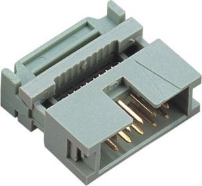 2.54 Box Header PBT Mosiądz Semi Gold Tin Plating IDC Typ Board To Wire Connectors Przebity róg ox