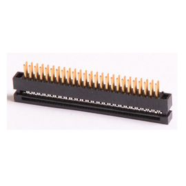 WCON, raster 2,54mm DIP Złącze wtykowe PBT czarny mosiądz sel.1U "Au / Ni. Taca pakowanie UL94V-0