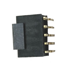 Y Typ żeński nagłówek 2.54 Szczelina SMT Typ PA9T Black Gold Flash ROHS