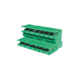 Trzy warstwy Pluggable Bloki zacisków Złącze męskie 5.08 Mm PA66 Zielony