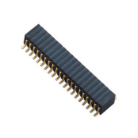 Brąz fosforowy 1.27mm 2x20 Żeński nagłówek Dwustronnie wkładka 90 ° DIP H = 3,45 ROHS