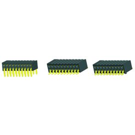 Brąz fosforowy 1.27mm 2x20 Żeński nagłówek Dwustronnie wkładka 90 ° DIP H = 3,45 ROHS