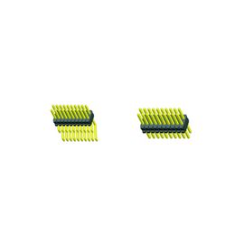 SMT LCP 0.80 * 1.20 Pin Header Black Podwójny rząd z CAP H = 1.4 Reel packing Gold flash ROHS