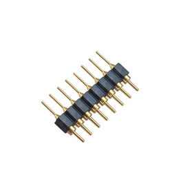 WCON 2,54 mm obrobiona główka pinowa Dwurzędowa PPS BK H = 3,0 Prosta złota lampa błyskowa