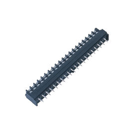 Bloki zaciskowe 7.62mm Jednorzędowe PA66 czarny Platerowane SnG 25% GF UL94V-0 Brass