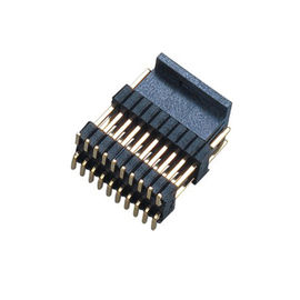 WCON 1.27 * 2,54 mm Złącze wtykowe Pcb Podwójne tworzywo sztuczne 180 ° DIP PA9T Mosiądz H = 2,54