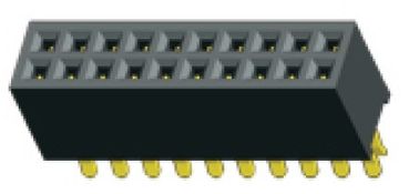 2.54 Rozmieszczenie dwóch w linii tworzywa sztucznego Wysoka 8,5 wierszowa żeński PCB do złącza PCB