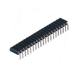 2.54 Mm obrobiony mechanicznie żeński łącznik okrągłych styków 180 ° DIP PPS 30% GF