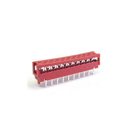 Czerwona płytka połączeniowa Idc Connect Mrc do złączy drutowych / brąz fosforowy 1,27 mm