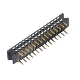 Kątowe złącze żeńskie 2,54 mm żeńskie wtykowe PA9T Black Gold Flash ROHS